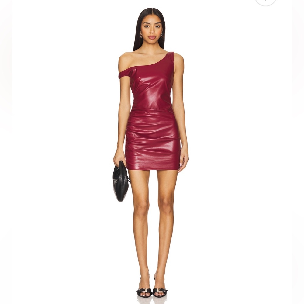 Lennon Faux Leather Dress Superdown Size XS